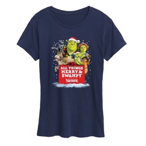 Women's - Shrek - All Things Merry and Swampy Short Sleeve Graphic T-Shirt - 1 of 4