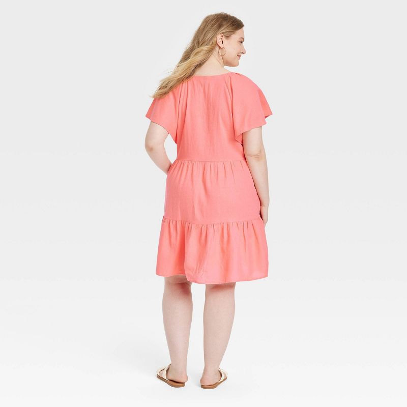 Women's Flutter Short Sleeve Mini Skater Dress - Universal Thread™, 3 of 11