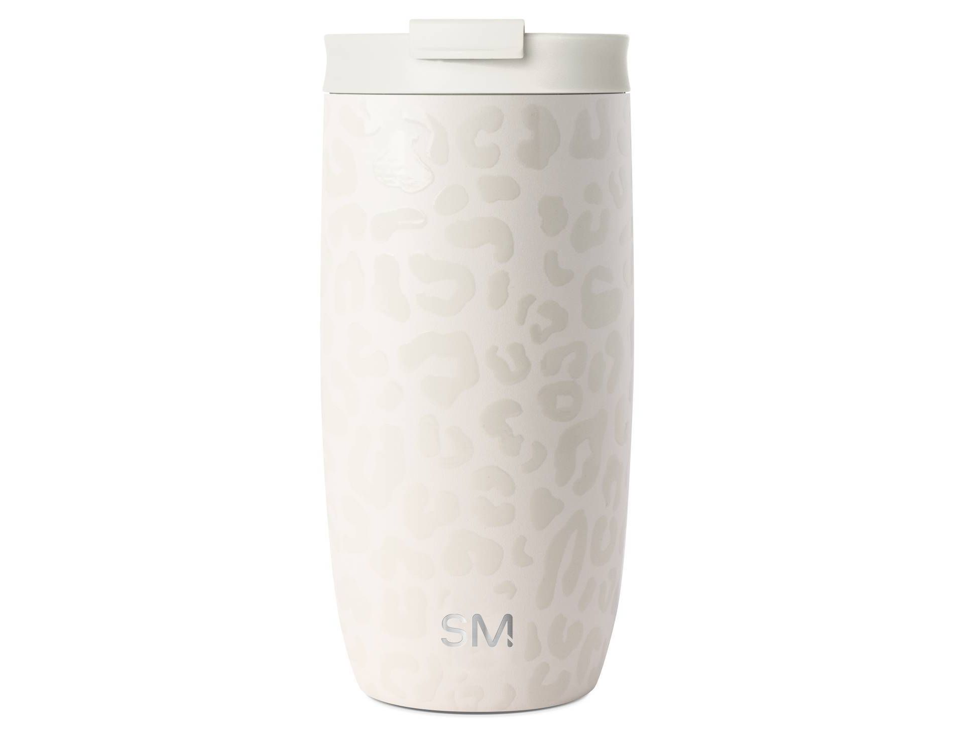 Simple Modern 16oz Voyager Leopard Travel Mug Cream