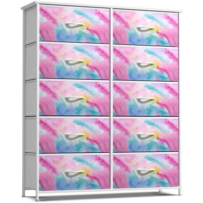 Sorbus Storage Cube Dresser - Watercolor Blue-purple : Target