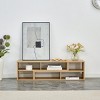 GlasFlength TV Stands and Consoles Modular L Shaped Entertainment Center with Open Shelves for Living Room, Beige, 47.2"*12"*13.4" - 2 of 4