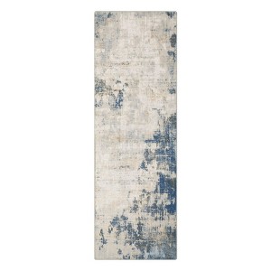 Area Rugs, Modern Abstract Living Room Rug, Low Pile Non Slip Stain Resistant Carpet for Bedroom, Dining Room, Home Office - 1 of 4