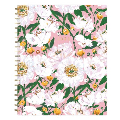 2023 Planner Weekly/Monthly 8.5"x11" Hard Cover Peonies - Artisans & Makers for Blue Sky