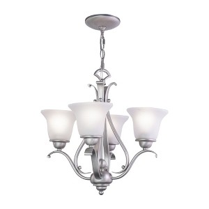 Vaxcel Monrovia 4 - Light Chandelier in  Brushed Nickel - 1 of 4