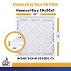 Filter King 30x30x1 Air Filter | 12-PACK | MERV 13 HVAC Pleated A/C Furnace Filters | MADE IN USA | Actual Size: 30 x 30 x .75" - 2 of 4