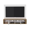 56.1" Manufactured Wood Modern Entertainment Center with Closed Cabinets and Multiple Open Shelves for Living Room and Bedroom - 3 of 4