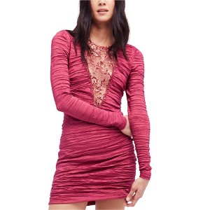 Free People Womens Look of Love Ruched Bodycon Dress - 1 of 1