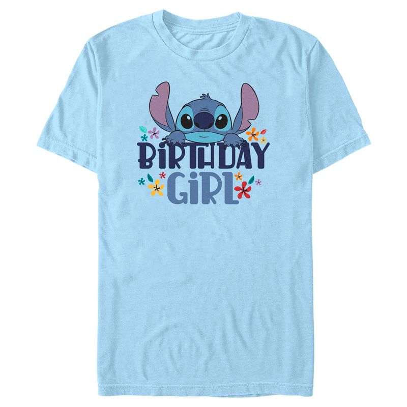 Men's Lilo & Stitch Birthday Girl Stitch T-Shirt, 1 of 5