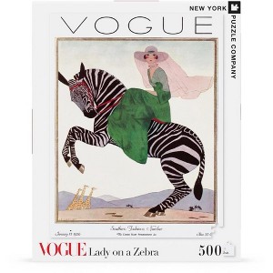 New York Puzzle Company Lady on a Zebra 500 Piece Puzzle - 1 of 4
