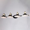 Vaxcel Akron 4 - Light Vanity in  Matte Black/Natural Brass - 3 of 4