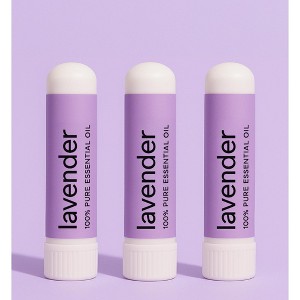 MOXĒ Lavender Nasal Inhaler 3-Pack – Pure Essential Oil Scent Sticks – Soft Floral Lavender Aroma – Made in the USA - 1 of 4