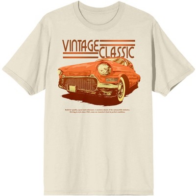 Mens T-shirt Vintage Racing Cars Graphic Tee