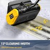 LITEKON 20 V Cordless Snow Shovel 13-Inch Electric Snow Blower with 2×4.0 Ah Batteries Fast Charger Yellow - 4 of 4