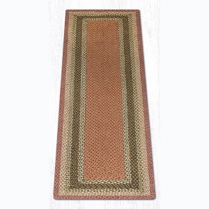 Earth Rugs Olive/ Burgundy/ Gray Oblong Braided Jute Rug – Rustic Farmhouse Handcrafted Accent Rug for Kitchen or Hallway - 1 of 1
