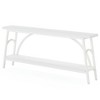 Resenkos Entryway Table, Console Sofa Table,2-Tier Console Table, 70.8" Sofa Table Hallway Table with Open Shelves,Rustic - 3 of 4
