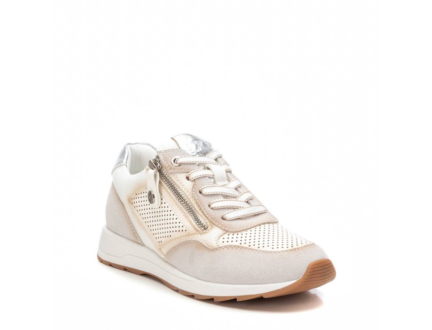 Женские кроссовки XTI Casual Fashion Sneakers with side zipper 143734 White, цвет: Белый — фото 3