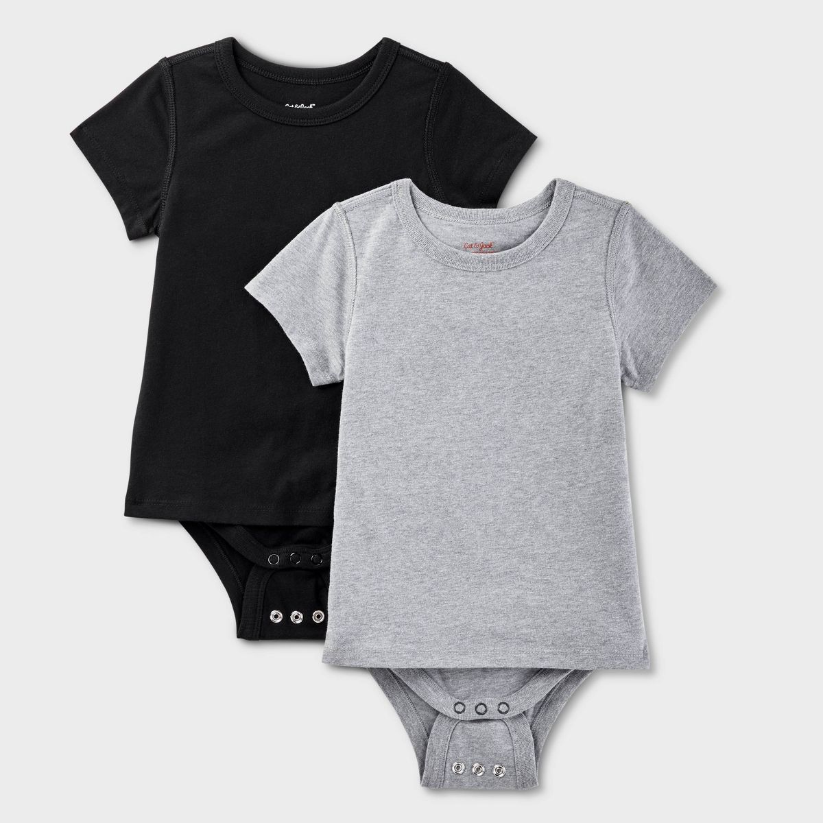 Toddler Adaptive Short Sleeve 2pk Abdominal Access Bodysuit - Cat & Jack™