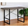 HomeRoots 24" Taupe and Black Computer Desk - 2 of 4