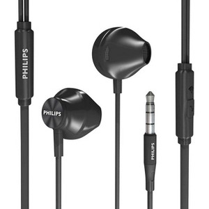 PHILIPS Wired Earbuds with Mic, In-Ear Headphones, Ergonomic Comfort-Fit, Crystal Clear Sound, Passive Noise Isolation, Durable Cable - 1 of 4