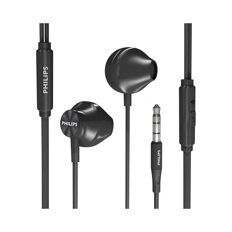 Philips Wired In-ear Ergonomic Earphones with Mic TAUE101, 1 of 6