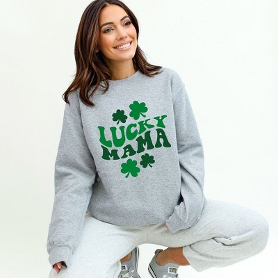 Simply Sage Market Women's Graphic Sweatshirt Lucky  Mama Clovers