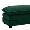 Sapphtopaz Ottoman 3-Tier Soft Shoe Bench Low Ottoman with Upholstered Foot Stool Footrest for Living Room, Bedroom, Entryway - 2 of 4