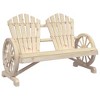 vidaXL Patio Adirondack Chair 2-Seater Solid Wood Fir - 2 of 4