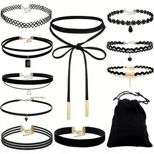 Attop 10 Velvet Chokers for Women - 1 of 4