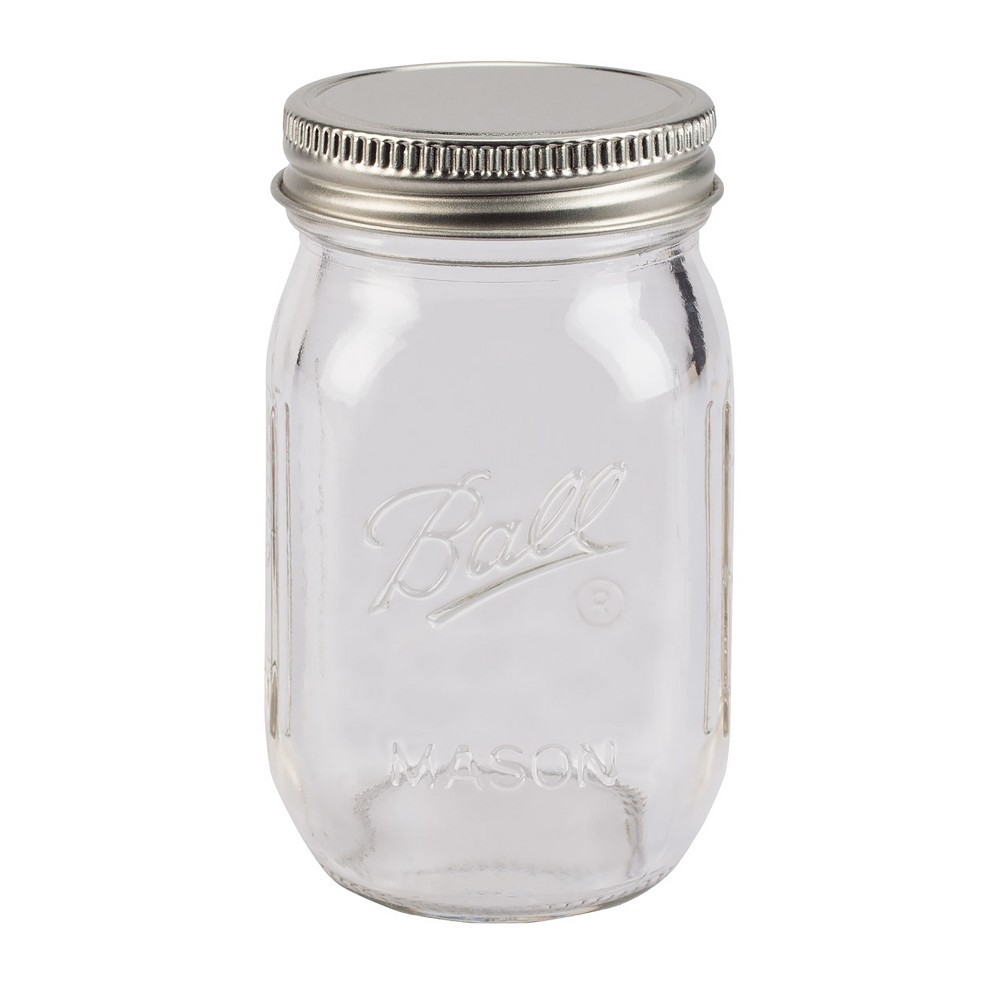 Photos - Food Container Ball 4oz 4pk Glass Mini Mason Jar with Lid 