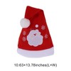 Unique Bargains Christmas Hat Polyester Non-Woven Fabric Red 10.63"x13.78" 1 Pc - 3 of 4