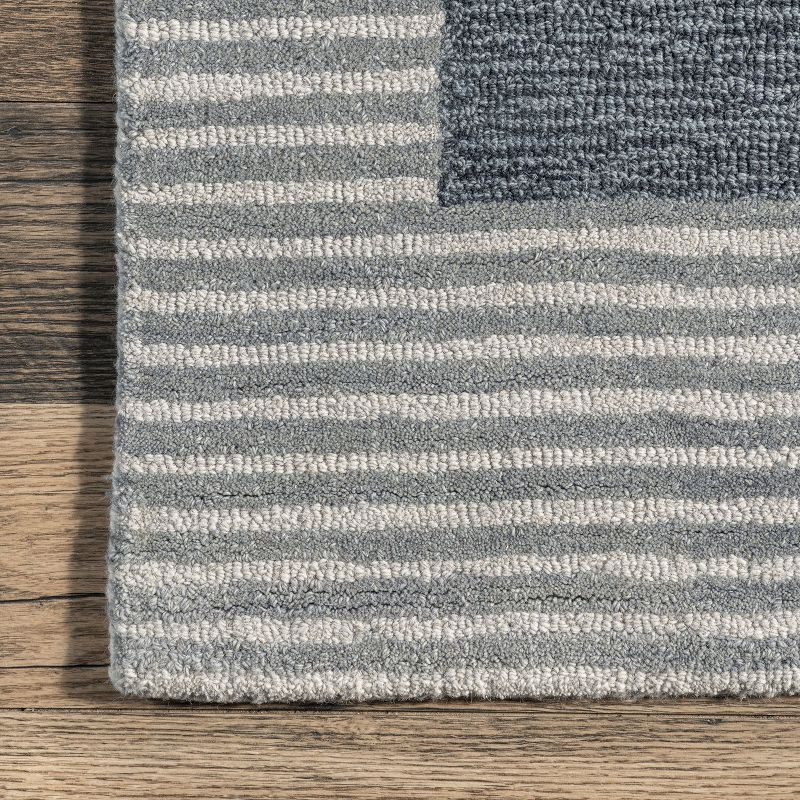 Shelley Abstract Striped Wool Area Rug, 5 of 10