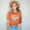 Simply Sage Market Women's Sweet As Pumpkin Pie Short Sleeve Graphic Tee - 2 of 4