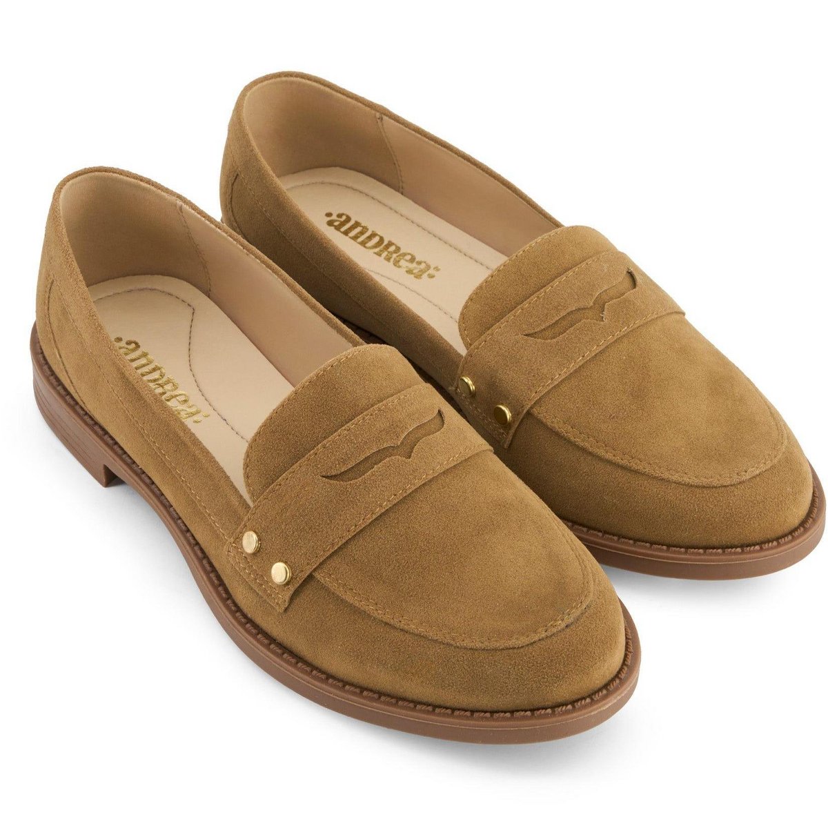 Женские туфли Andrea Women's Comfort Loafers 91062-3847947 Beige 6 — фото 3