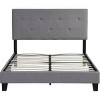 Streamdale Full Size Upholstered Platform Bed Frame With Modern Button Tufted Linen Fabric Headboard - 2 of 4