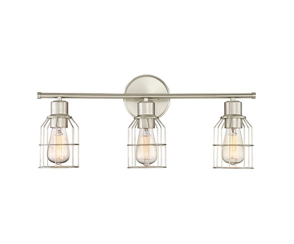 Wall Lights Bath Vanity Brushed Nickel - Aurora Lighting
