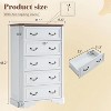 Farmhouse Wood Rustic Chest of Drawers Dresser with Corner Bevel Shape - 2 of 4