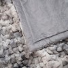 NicBex 50x60 Inch Tie Dye Ruched Faux Fur Throw Fuzzy Cozy Luxury Blanket for Bed Chair Sofa,Gray - 3 of 4