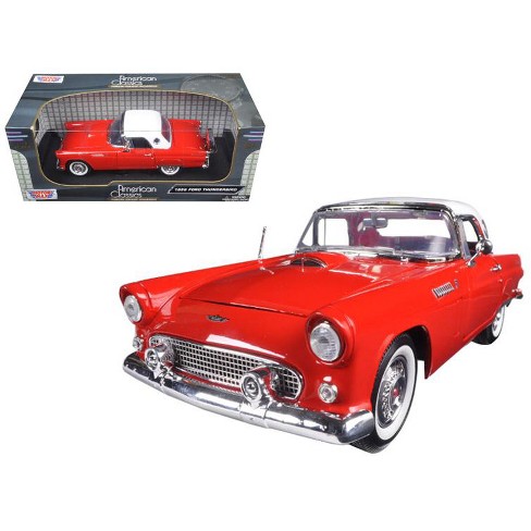 1956 Ford Thunderbird Hardtop Red with White Top 