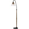 Cal Lighting BO-3128FL 60W Hinton Downbridge Rubber Wood/Metal Floor Lamp with Glass Shade - 2 of 4