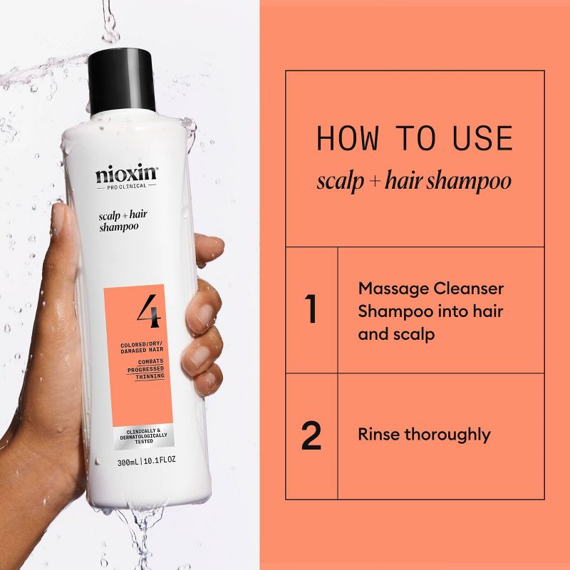 Nioxin System 4 Shampoo Cleanser - 10.1 fl oz, 6 of 10