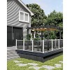 Acekool Aluminum Pergola with Retractable Canopy, Modern Outdoor Sun Shade Shelter - 2 of 4