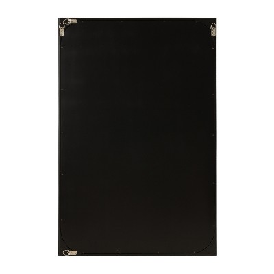 Kenai 24x36 Black Wood Rectangular Bathroom Vanity Mirror
