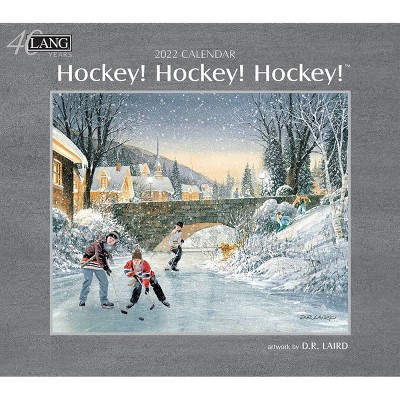 2022 Wall Calendar 12 Month 13.4"x24" Hockey Hockey Hockey - Lang