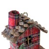 Northlight 4.25" Plaid Country Cabin Christmas Ornament - Red - 3 of 4