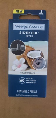 Yankee Candle 2pk Sidekick Car Air Fresheners Universal Refill Coconut  Beach : Target