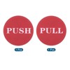 Unique Bargains Acrylic Self-Adhesive Decor Store Business Push Pull Door Sign 2 Pcs - 3 of 4