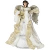 Northlight 18" White and Silver Angel Christmas Tree Topper, Unlit - 3 of 4