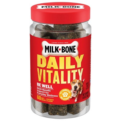 Milk-Bone Daily Vitality Soft Chews for Adult Dogs - Chicken - 60ct
