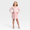 Girls' Long Sleeve Velour Dress - Cat & Jack™ - 3 of 3