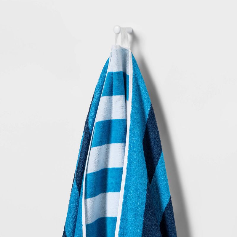 WOW Reversible Beach Towel Blue/White/Navy - Sun Squad&#8482;, 3 of 5